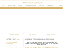 Tablet Screenshot of kingsknowe.com
